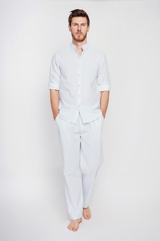 Chemise en lin - Bleu