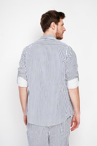 Chemise en lin - Bleu marine