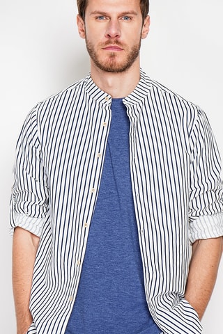 Chemise en lin - Bleu marine