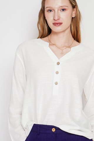 Blouse en lin - Blanc