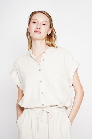 Chemisier en lin - Beige