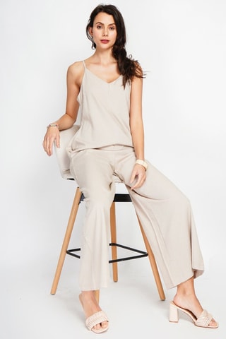 Salopette en lin - Beige