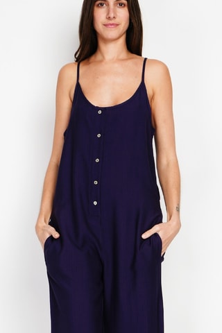 Salopette en lin - Bleu