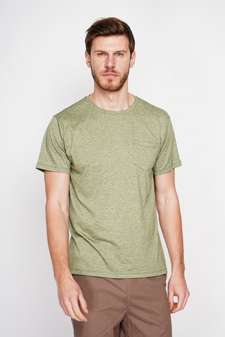 T-shirt en lin - Kaki