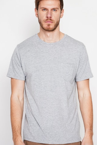 T-shirt en lin - Gris