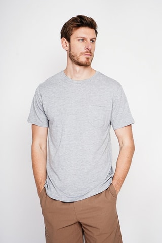 T-shirt en lin - Gris