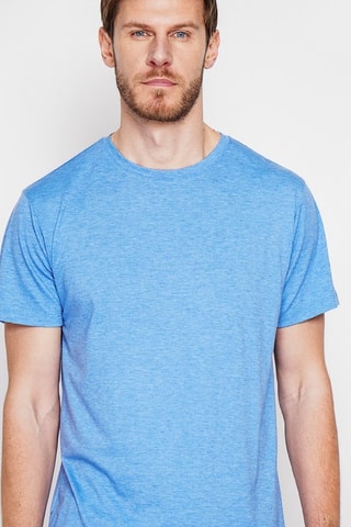 T-shirt en lin - Bleu