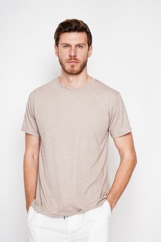 T-shirt en lin - Beige