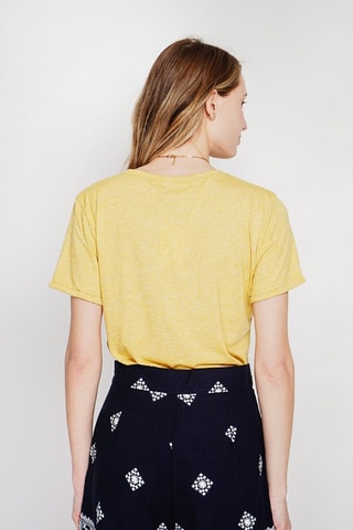 t-shirt en lin - Orange