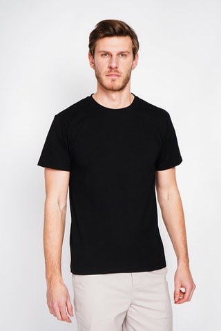 T-shirt en lin - Noir