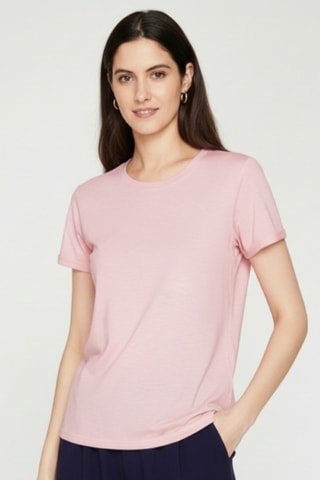 T-shirt en lin - Rose
