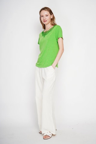 T-shirt en lin - Vert