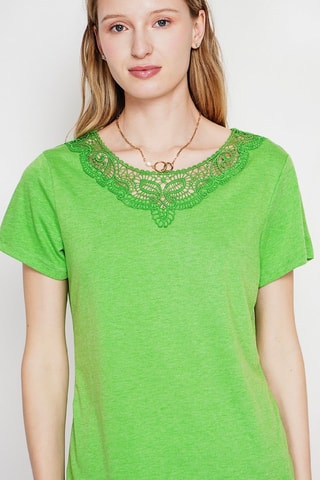 T-shirt en lin - Vert