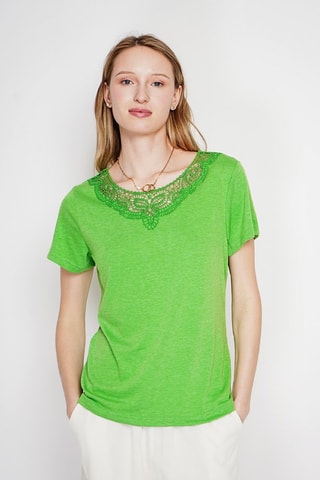 T-shirt en lin - Vert