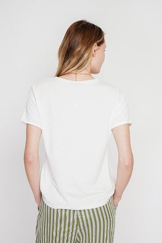 t-shirt en lin - Blanc