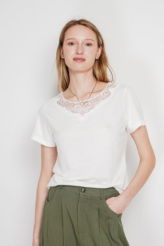 T-shirt en lin - Blanc