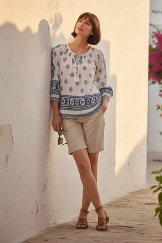 Blouse en lin - Blanc