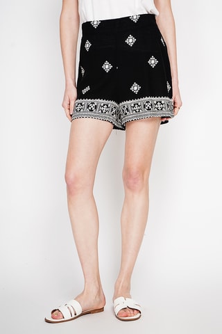 Short en lin - Noir