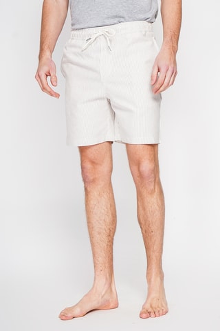 Bermuda en lin - Camel