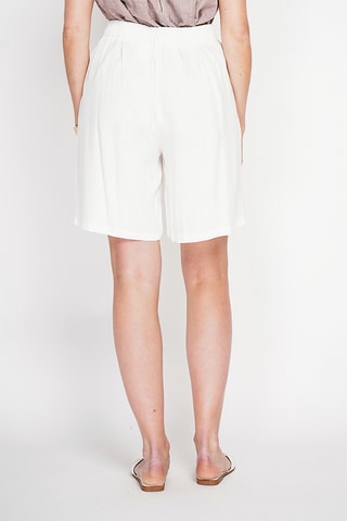 Bermuda en lin - Blanc - Blanc