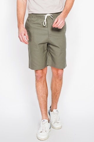 Bermuda en lin - Kaki