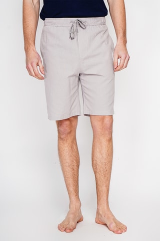 Bermuda en lin - Gris