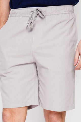 Bermuda en lin - Gris