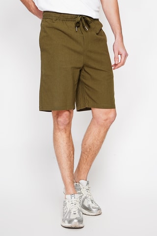 Bermuda en lin - Kaki