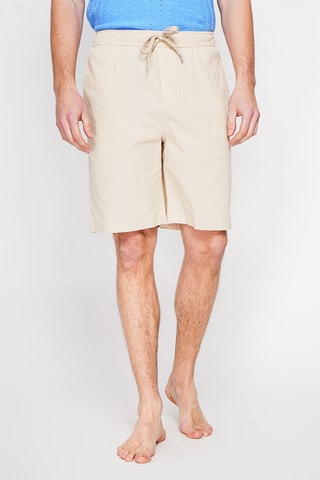 Bermuda en lin - Beige