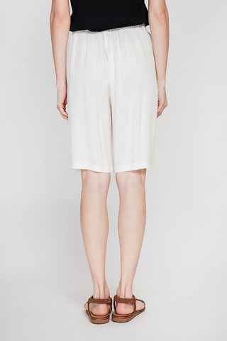 Bermuda en lin - Blanc