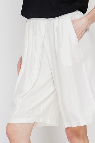 Bermuda en lin - Blanc