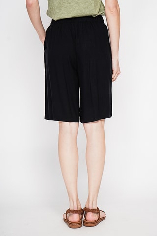 Bermuda en lin - Noir