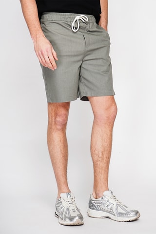 Bermuda en lin - Kaki