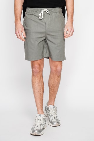 Bermuda en lin - Kaki