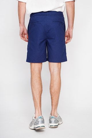 Bermuda en lin - Bleu marine