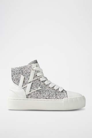 Baskets montantes Lina - Argenté