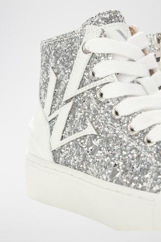 Baskets montantes Lina - Argenté