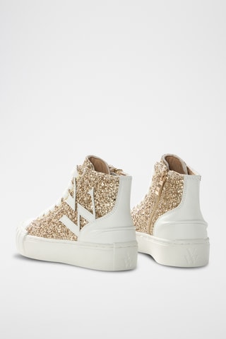 Baskets montantes Lina - Doré