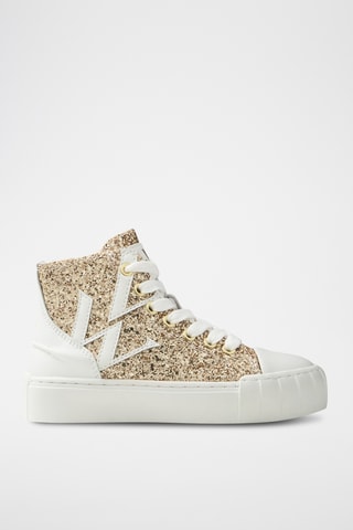 Baskets montantes Lina - Doré