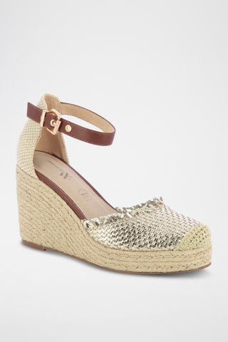 Sandales compensées Flora - Beige