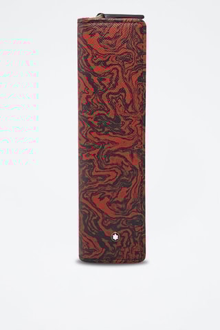 Estuche de piel para artículo de escritura - Rojo