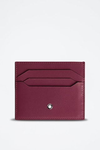 Tarjetero de piel - Burdeos