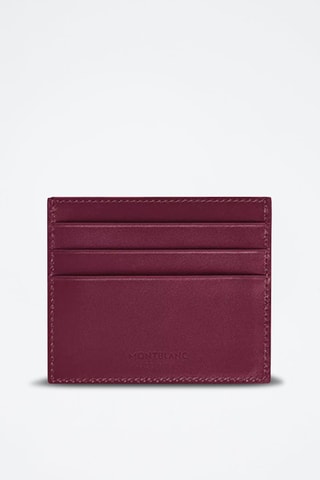 Tarjetero de piel - Burdeos