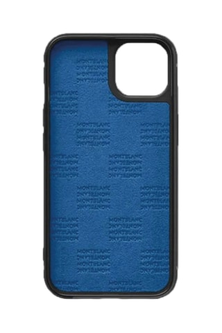 Carcasa de piel saffiano iPhone 13 - Negro
