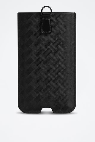 Funda de piel para el teléfono - Negro