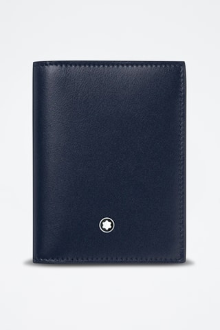 Cartera de piel - Azul marino