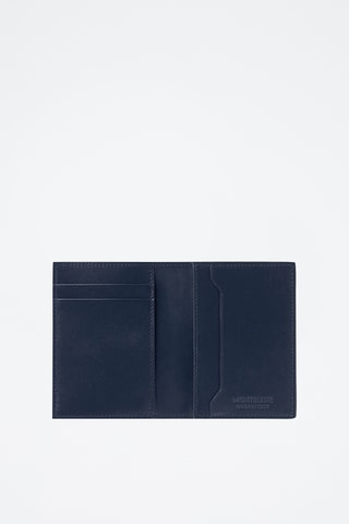 Cartera de piel - Azul marino