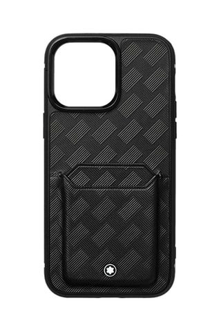 Carcasa de piel iPhone 15 Pro Max - Negro