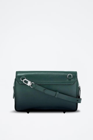 Bandolera de piel - Verde oscuro