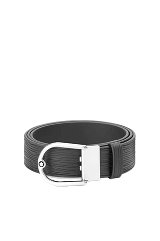 Cinturón de piel - Negro